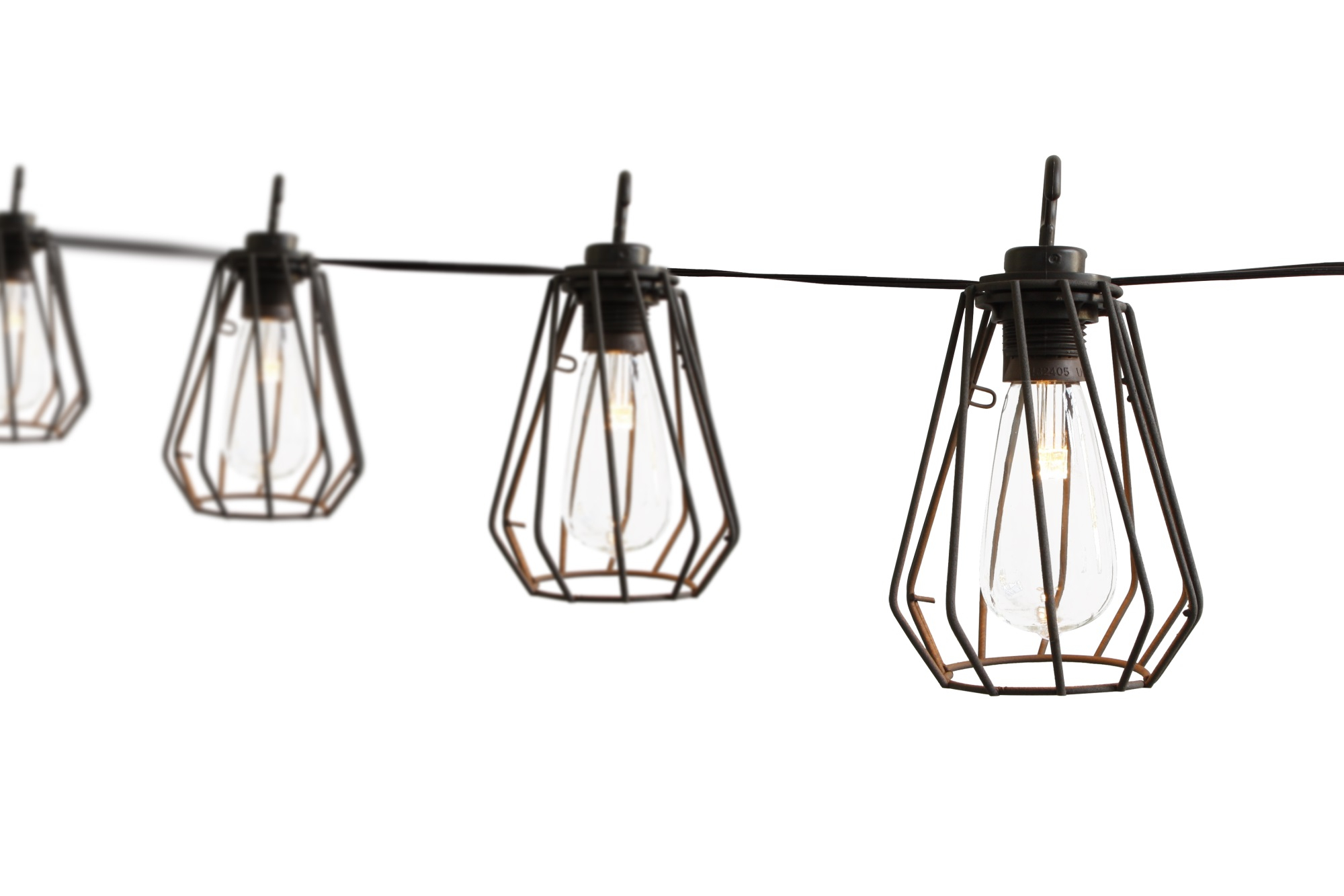 Guirlande lumineuse solaire 8 suspensions Scandinaves