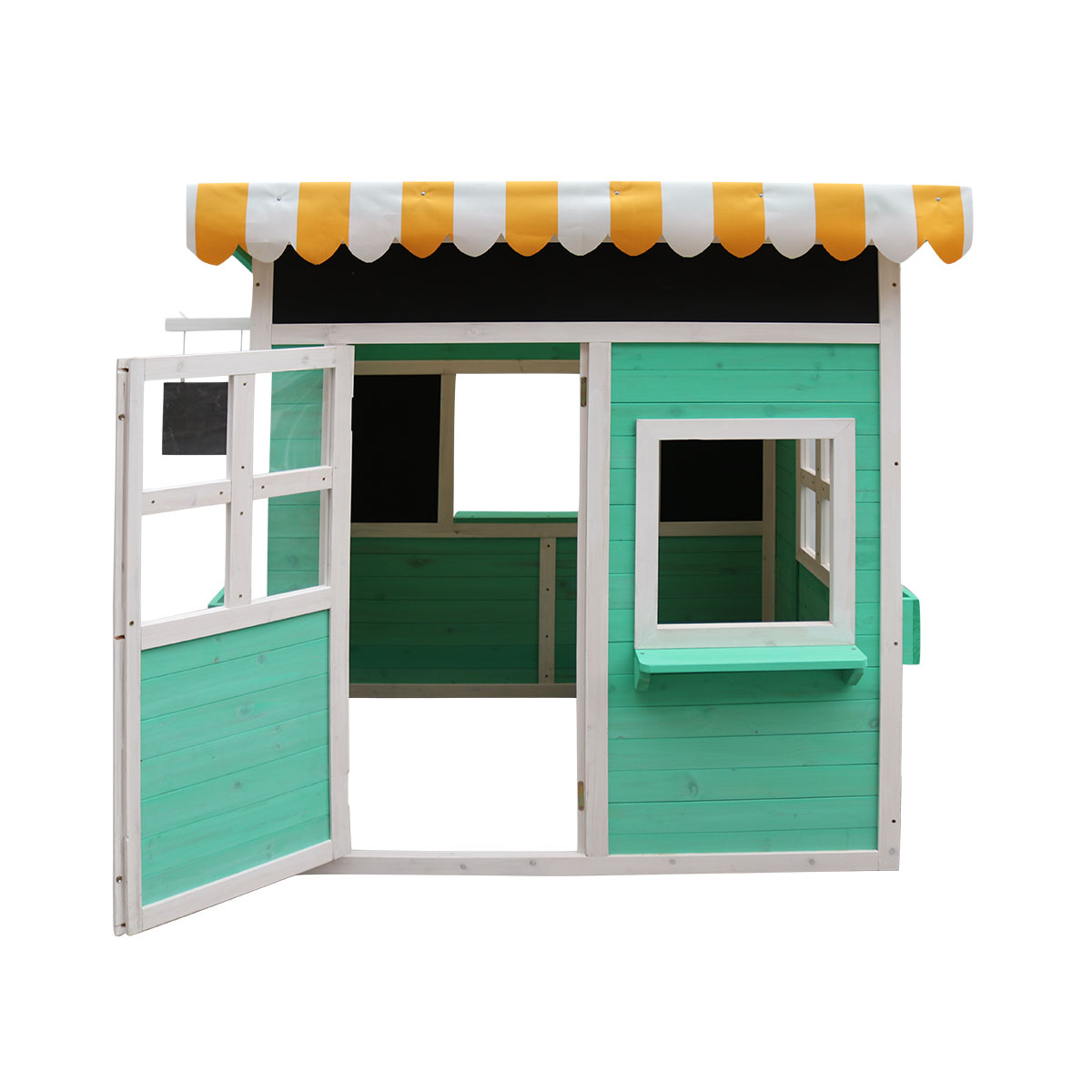 Cémonjardin - Cabane Kiosque marchand pour enfant en bois peint
