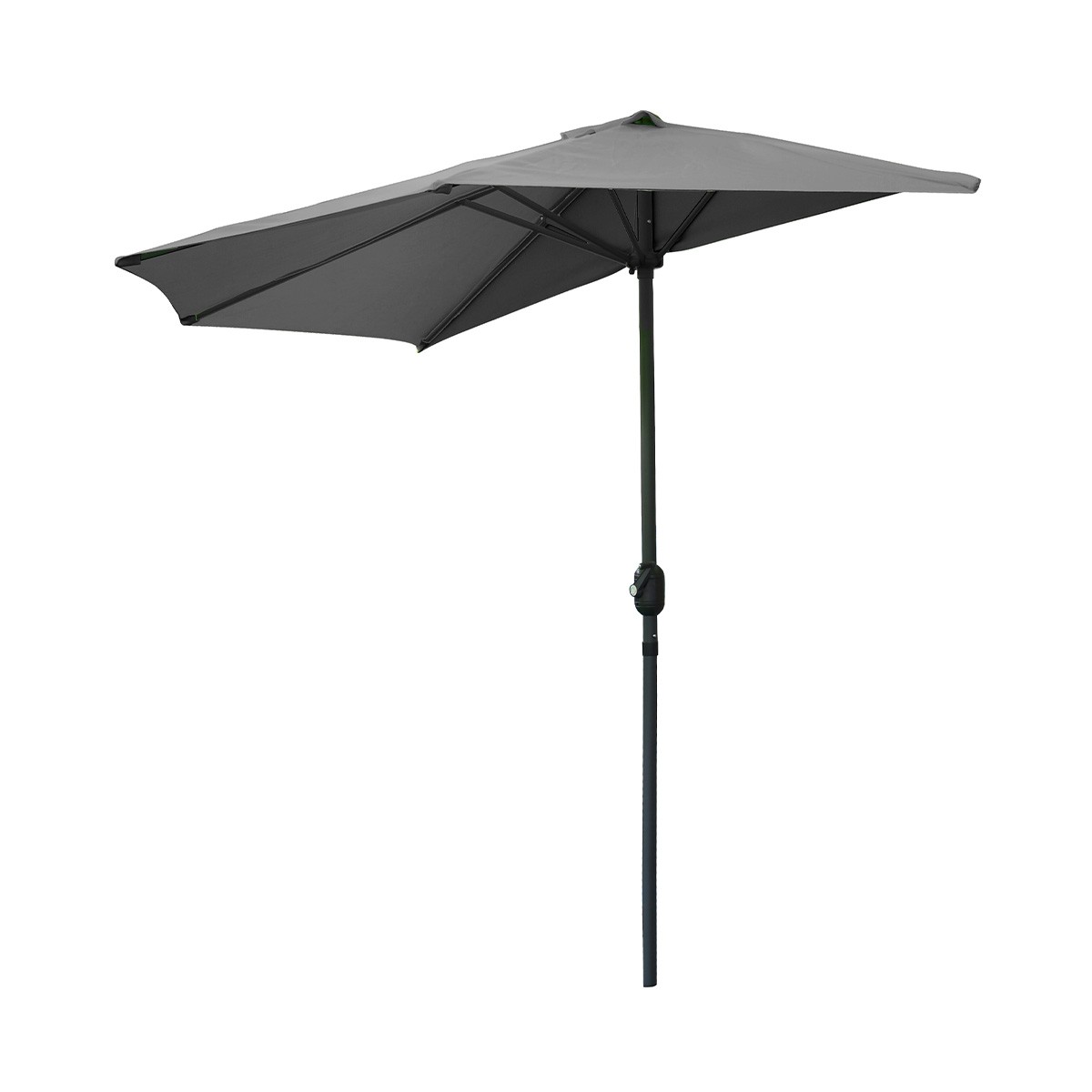 Demi-parasol anthracite 270 x 135 x 230 cm